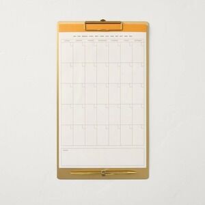 9x15 Brass Clipboard‎ Calendar Undated – Hearth & Hand Magnolia